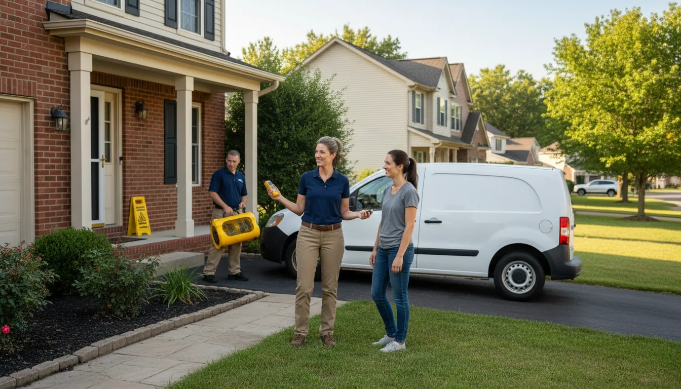 Water restoration image for Dehumidification And Cleanup Services in Ludington, MI